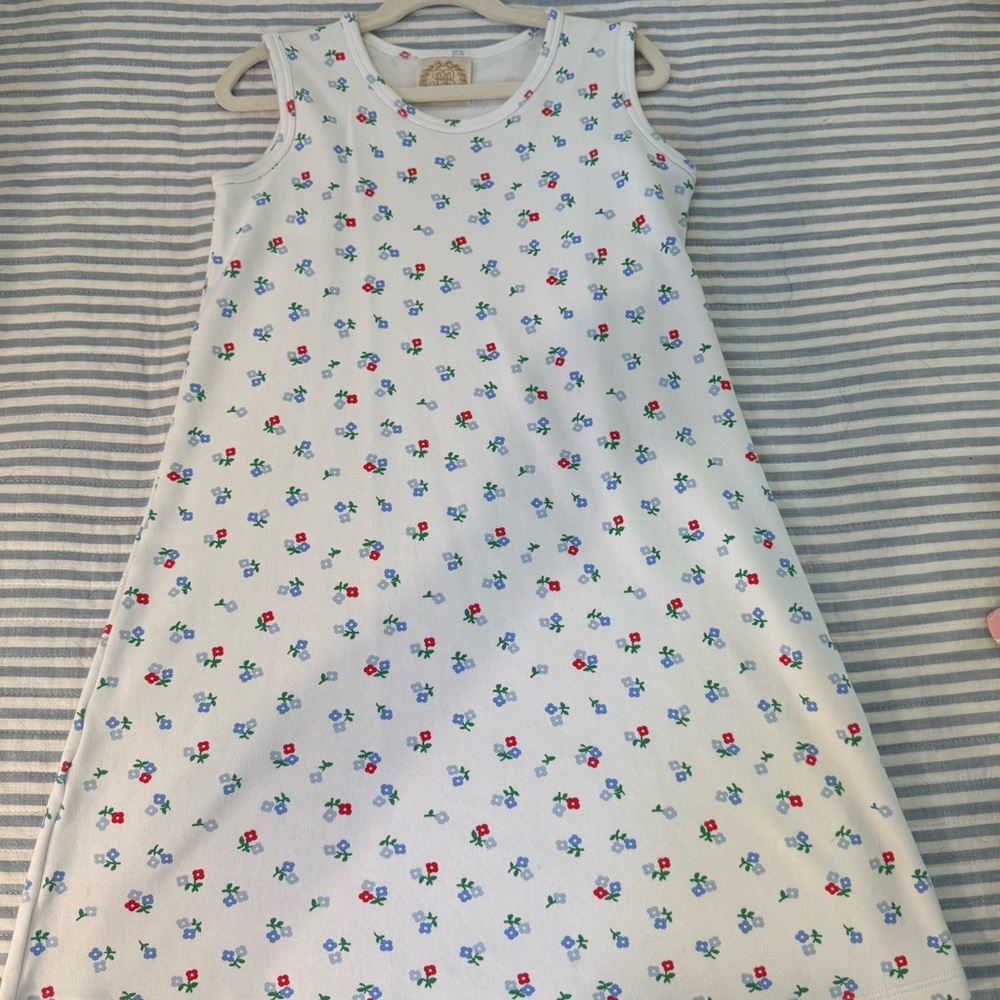 The Beaufort Bonnet Company White Floral Dress- Sleeveless